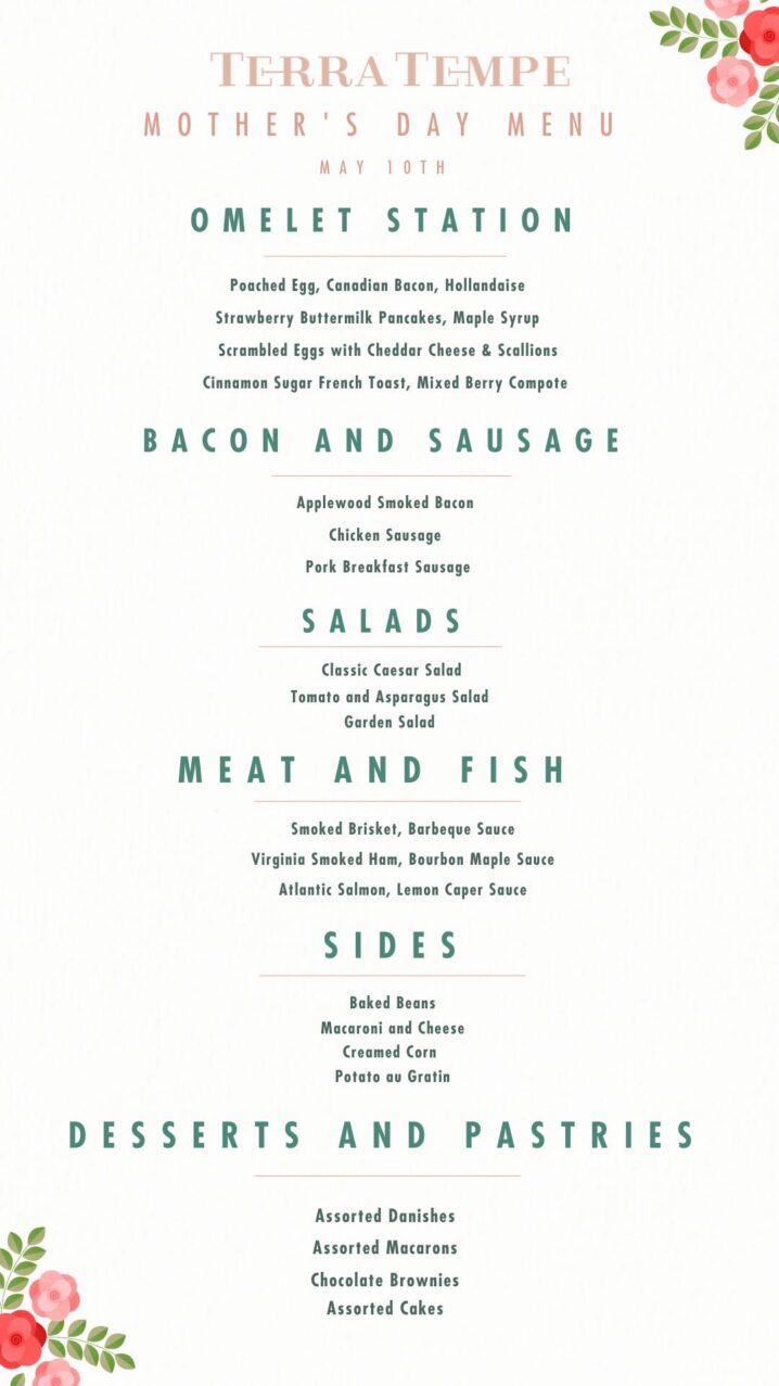 Mother's Day Brunch Menu (8.5 × 11 In) (instagram Story)